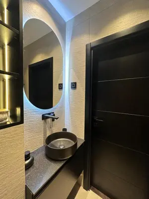 a bathroom with a sink and a mirror at Sima City Center in Belgrade