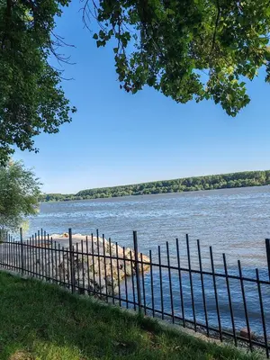 a fence next to a body of water at Dadula na Dunavu in Kovin