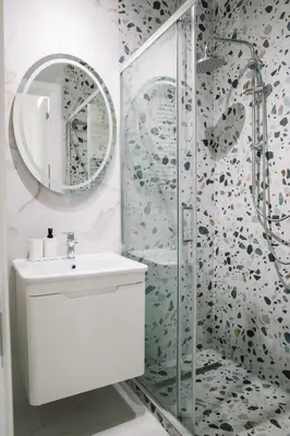 a bathroom with a sink and a shower at DESIGN Apartment 