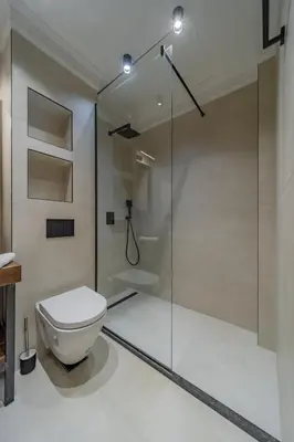a bathroom with a toilet and a shower at Passpartu Apartments in Belgrade