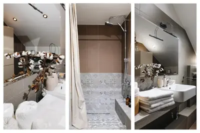 two pictures of a bathroom with a shower and a sink at Family Penthouse with Terrace 5min to Kalemegdan in Belgrade