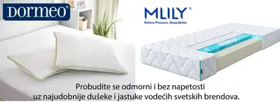 a mattress and a pillow on a white bed at Apartment Premier 2 A Blok in Belgrade