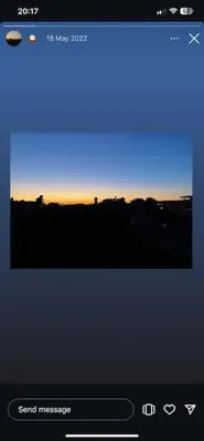 a screenshot of a computer screen with a sunset at Apartment Norman Bates in Belgrade