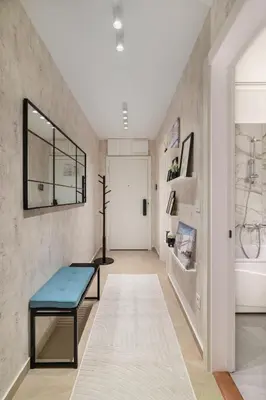 a bathroom with a bench and a bath tub at Melody Apartment in Novi Beograd