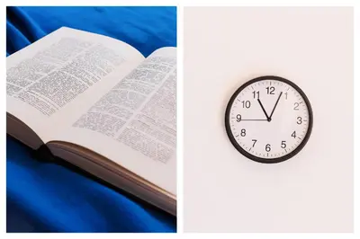 an open book with a clock on top of it at Big Company 3min to Republic Square Renovated in Belgrade