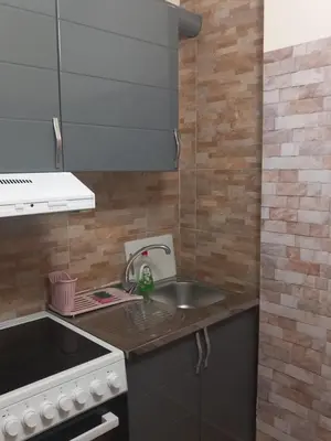 a kitchen with a sink and a stove at LIBERO 78 in Vračar (historical)