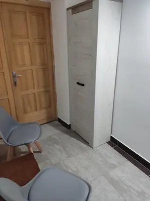 a room with a door and a chair and a door at Romansa in Dušanovac (historical)