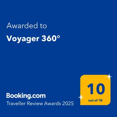 a yellow box with the number on it at Voyager 360, FREE PRIVATE PARKING in Belgrade
