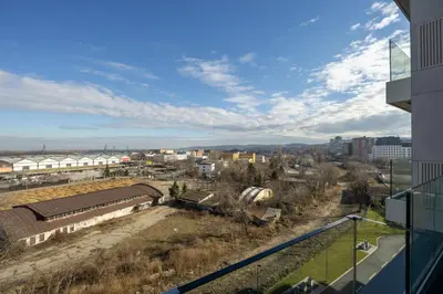 a view of a city from a building at Belgrade Center Apartment Lux 1 in Belgrade
