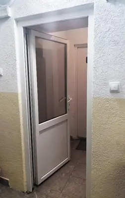 a door to a room with a door at Center Obi-One in Belgrade