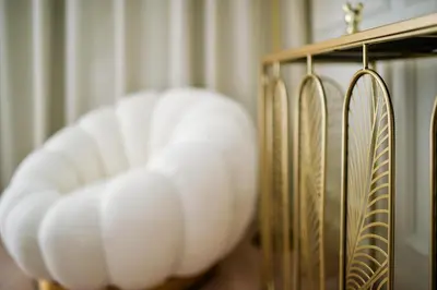 a group of white balls sitting on a rack at Studio Passion-Belgrade Waterfront in Belgrade