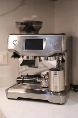 a coffee maker sitting on top of a counter at Cityheart St. Sava in Vračar (historical)