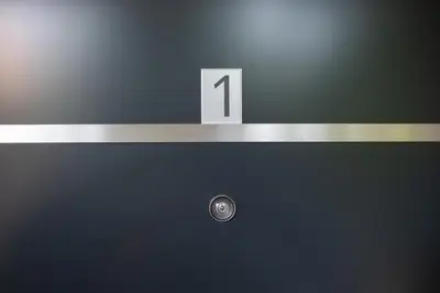 a door with the number one on it at Belgrade Apartment Nook in Belgrade