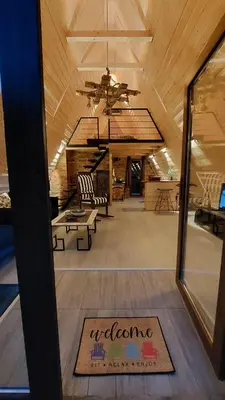 a living room with a rug on the floor at Luna kuća- Devojački bunar in Novi Vladimirovac