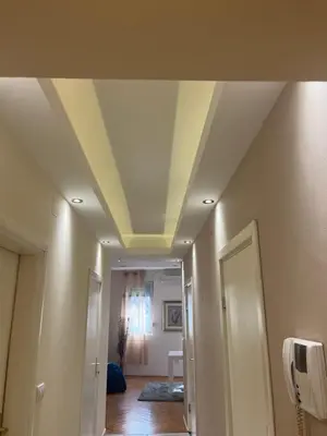a ceiling in a room with a hallway at Sofia in Belgrade