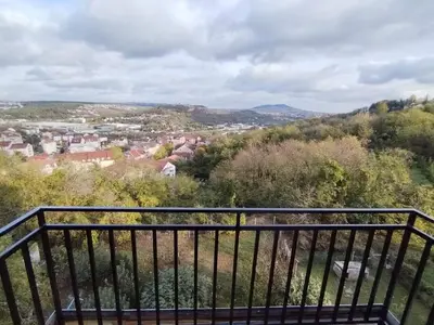 a view of a city from a balcony at Vidikovac in Belgrade