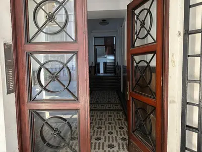 an entrance door to a room with a hallway at Maison Danube in Belgrade
