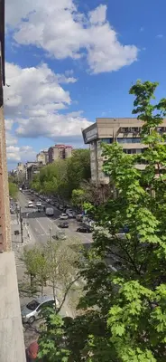 a view of a city street with cars on the road at Apartment Square 59 Belgrade center in Belgrade