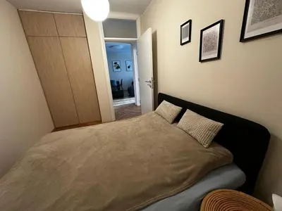a bedroom with a bed in a room at Ritual Belgrade Apartment in Belgrade