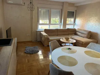 a living room with a couch and a table at Ana in Smederevo