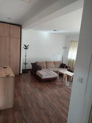 a living room with a couch and a table at Centro apartman 2 in Pančevo