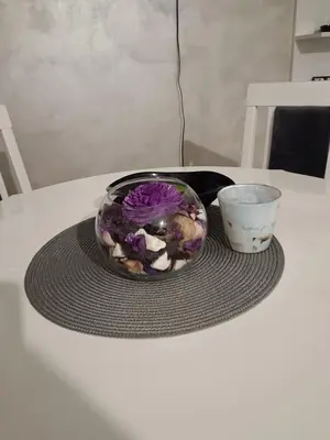 a bowl of food on a table with a bowl of vegetables at City011 studio PRIVATE GARAGE FREE in Belgrade