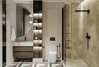 a bathroom with a toilet and a shower at Heaven Luxury Suites in Belgrade
