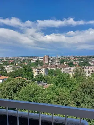 a view of a city from a balcony at Toni apartment in Belgrade