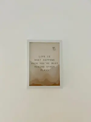 a picture of a framed picture on a wall at Surya in Belgrade