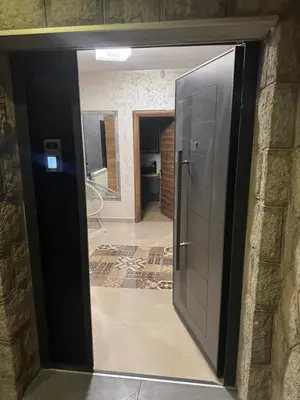 a door into a room with a hallway at Apartman Andrej in Belgrade