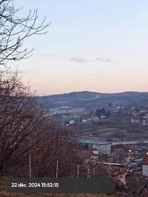 a view of a city from a hill at Stasha in Donja Mala