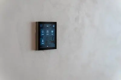 a lightswitch on the side of a wall at Casa Novi Dorcol Belgrade 2 in Belgrade
