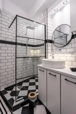 a bathroom with a sink and a mirror at Elegant, Chique & Spacious Boho Loft in Belgrade