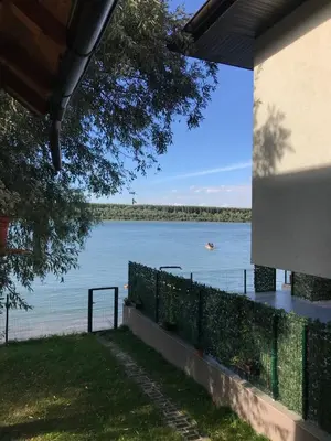 a view of a body of water from a house at Bird of Paradise in Belgrade