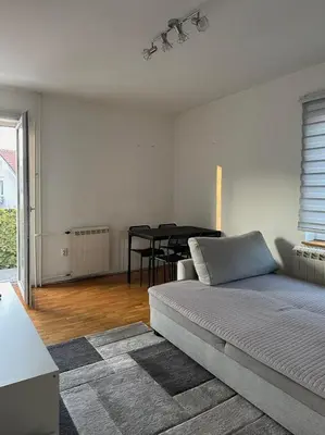a living room with a couch and a table at Apartman Tara2 in Belgrade