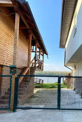 a view from the outside of a building with a fence at Bird of Paradise in Belgrade