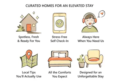 a set of illustrations of homes for an elevated stay at Inspiration Source with Balcony Old Town in Belgrade