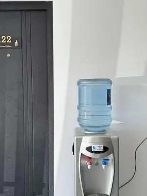 a container with a blue bucket on top of it at Belgrade Airport Beds in Surčin