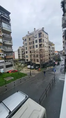 a view of a city street with tall buildings at Belgrade City Lux in Belgrade