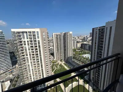 a view of a city from the balcony of a building at BW Aqua Lux Premium Apartman in Belgrade
