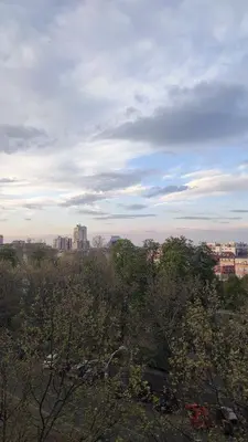 a view of a city with trees and buildings at Vuk 1 in Belgrade