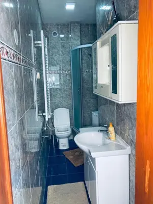 a bathroom with a toilet and a sink at Apartman Igor 2 in Belgrade