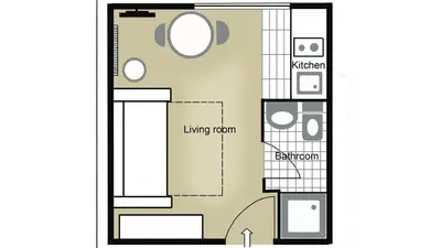 Gallery image of Small Studio Apartment With Free Parking in Belgrade