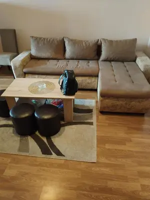 a living room with a couch and a coffee table at Stan na dan MARA in Mladenovac