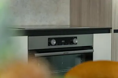 a microwave oven sitting in a kitchen at 4 bedroom luxury apartment with park & river view in Belgrade