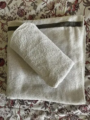 a silver napkin sitting on top of a table at Zelena Oaza nadomak Beograda in Lipovica