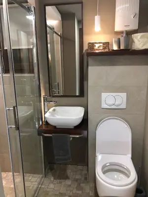 a bathroom with a toilet and a sink at Apartment Nevena 3 in Belgrade
