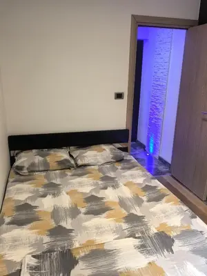 a bedroom with a bed in a room at Kalemegdan park & Zoo - City center in Belgrade