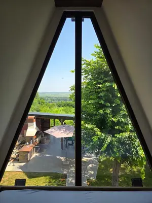 a view from a window in a house at 3A vikendica Slankamen in Stari Slankamen