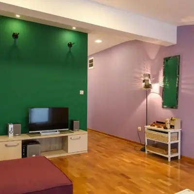 Purple and Green
